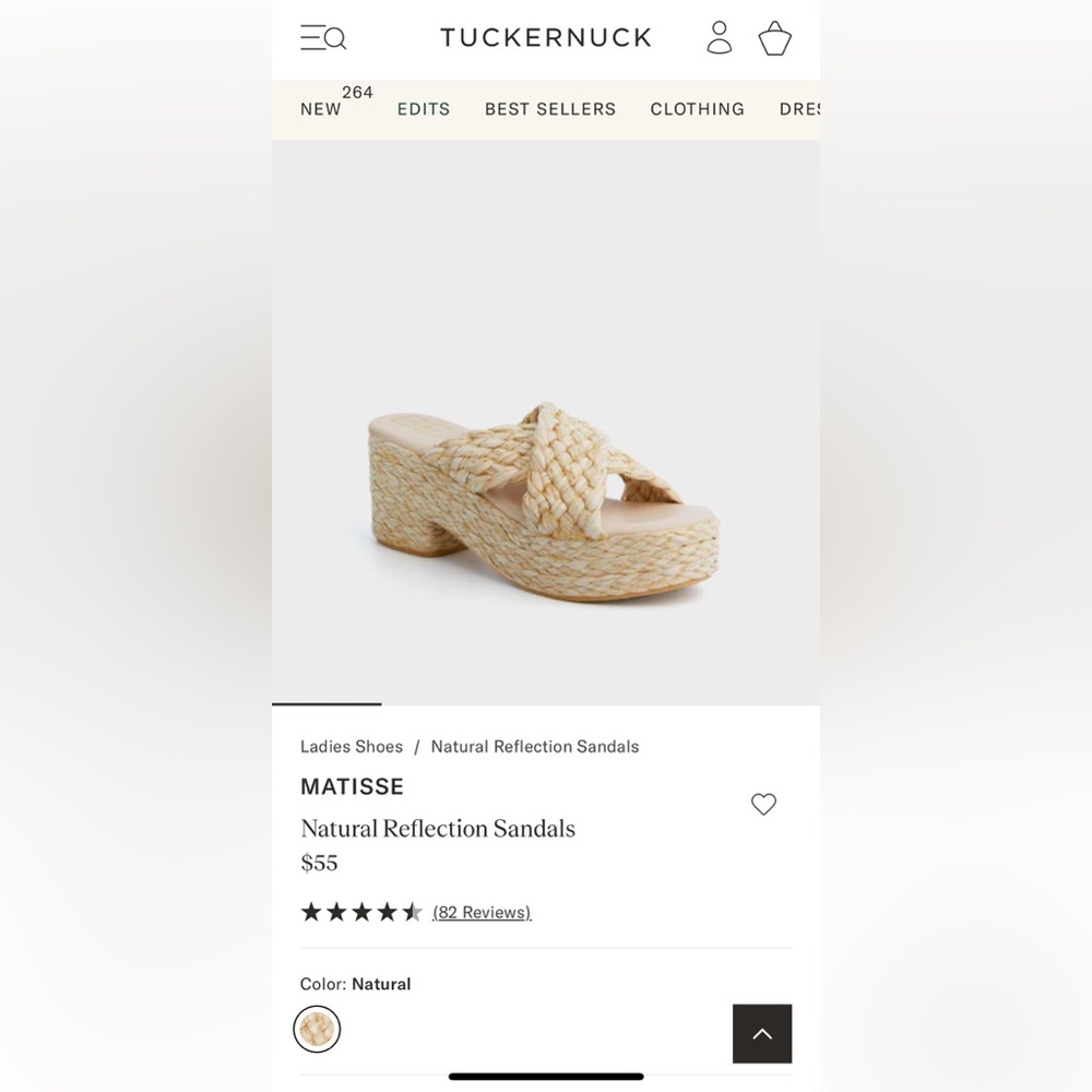 Tuckernuck Natural Reflection Sandals